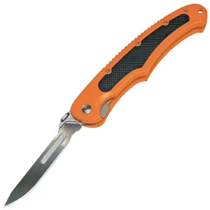 Havalon Piranta-Bolt Folding Knife 2.75in Stainless Blade Clampack Blaze Orange XTC-60ABOLT