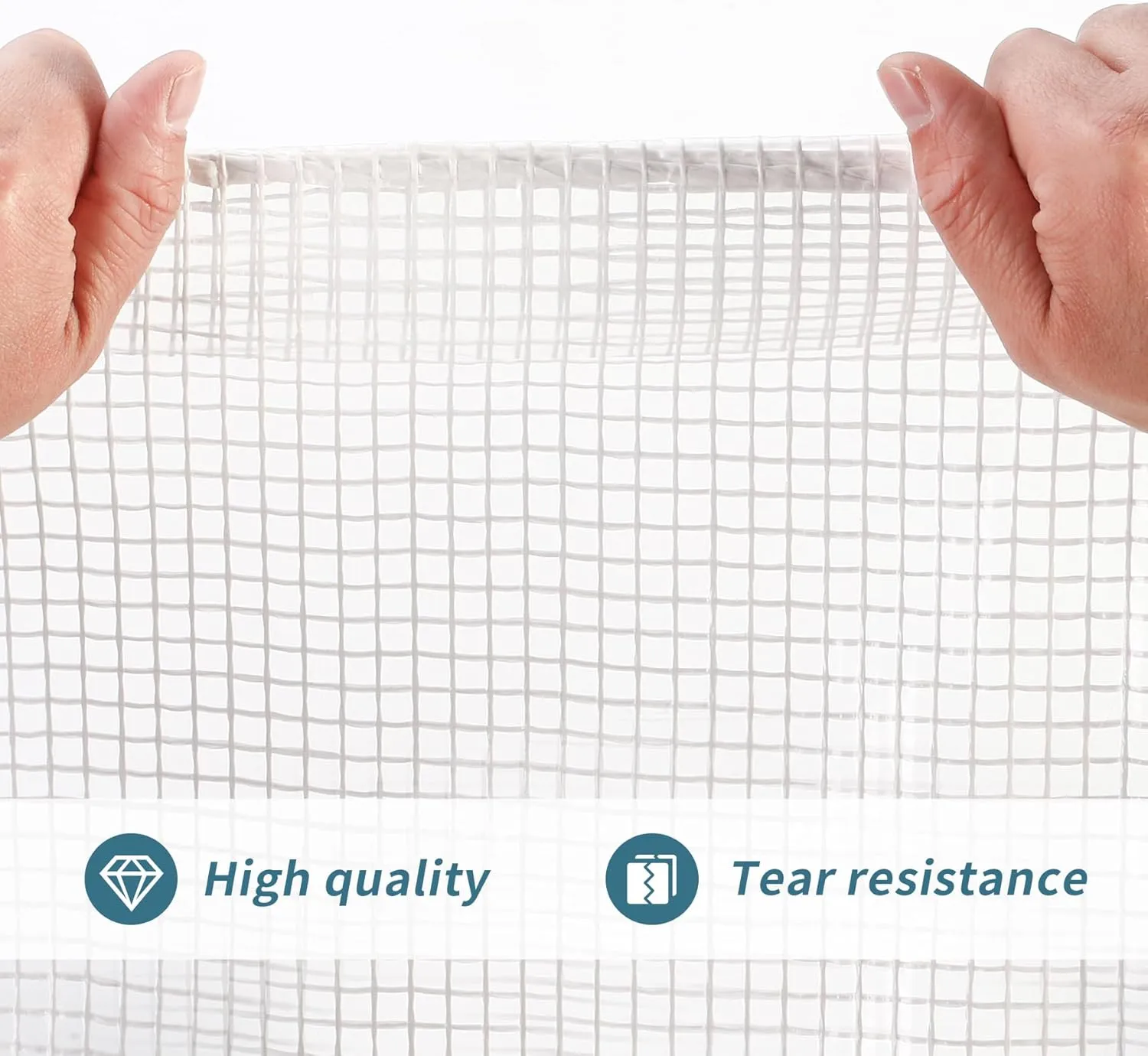 Heavy Duty Clear Tarp 8x20FT, UV Resistant, Waterproof Greenhouse Tarps with Grommets for Garden,Outdoor,Yard (10 mil)