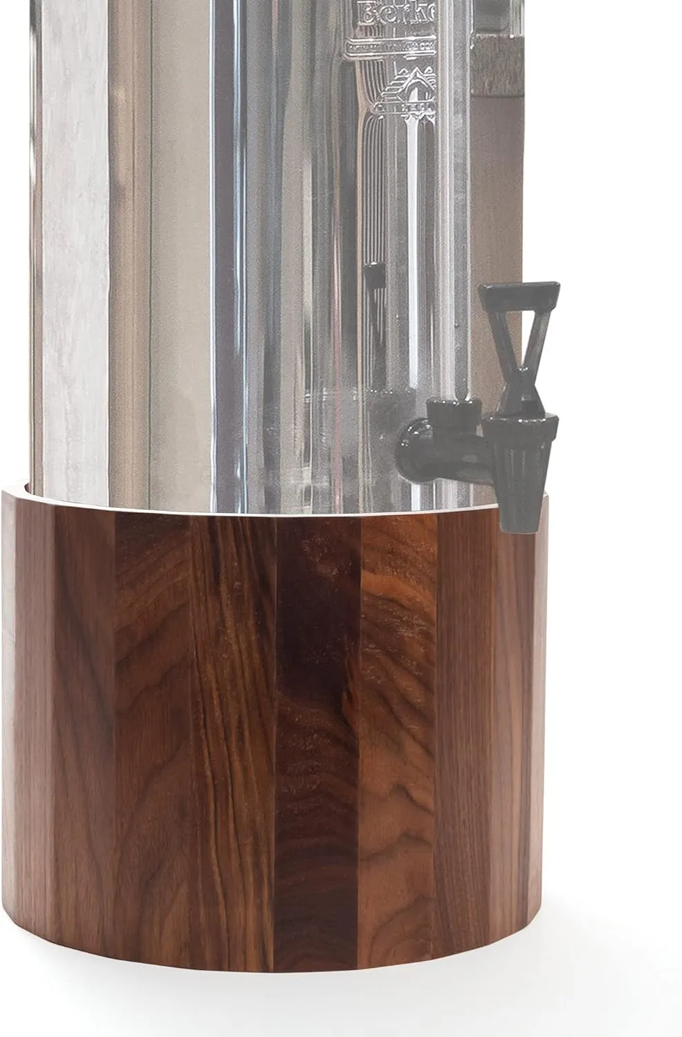 Heirloom Products Cooper Countertop Stand Compatible with Berkey Water Filter Stand Made In USA (Walnut, 9.5" - Royal)