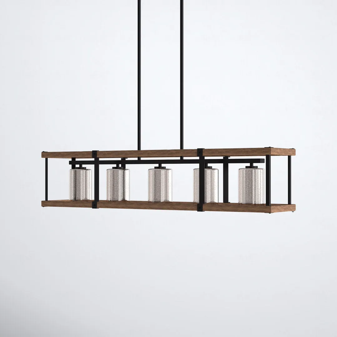 Hibner 5 - Light Kitchen Island Linear Pendant Laurel Foundry Modern Farmhouse®