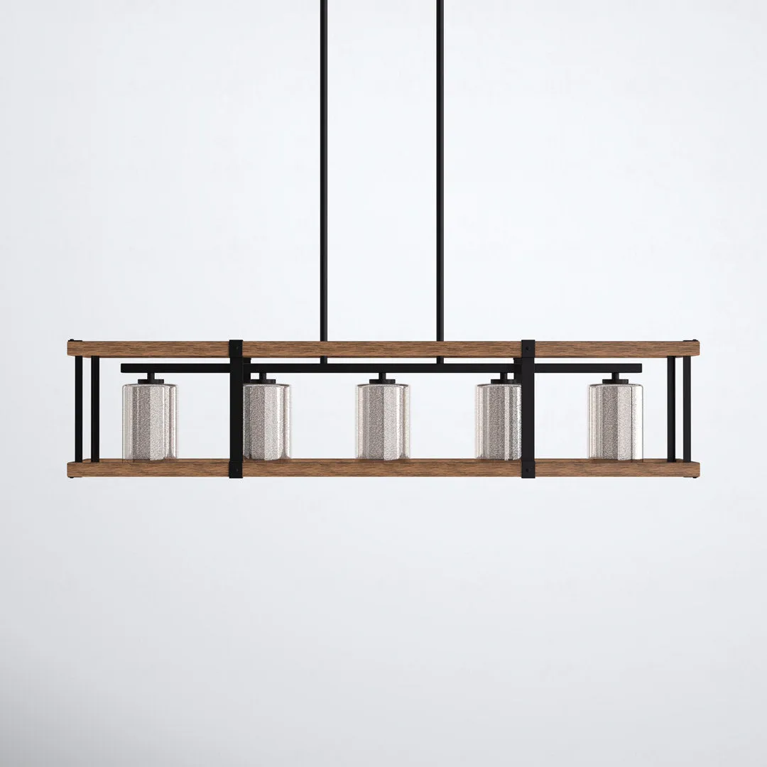 Hibner 5 - Light Kitchen Island Linear Pendant Laurel Foundry Modern Farmhouse®