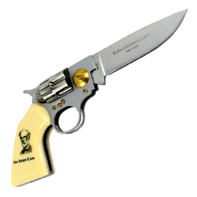 High Quality Defender Gen. Robert E. Lee Gun Folding Knife KB309LEE-2