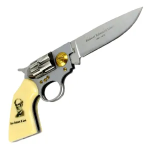 High Quality Defender Gen. Robert E. Lee Gun Folding Knife KB309LEE-2
