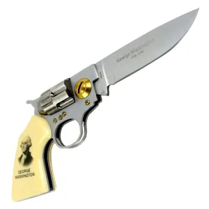 High Quality Defender George Washington Gun Folding Knife KB309GW-2
