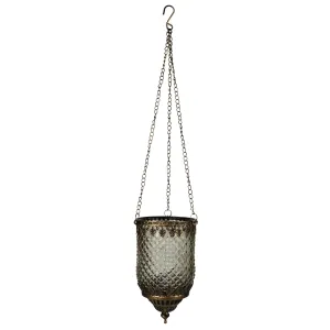 HomArt - Fez Hanging Lantern, Smoke Glass Lattice