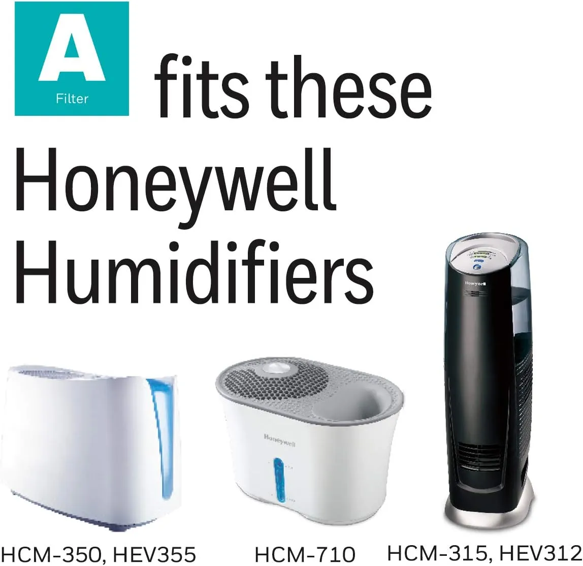 Honeywell Replacement Wicking Filter A, 3 pack, White, 3 Count