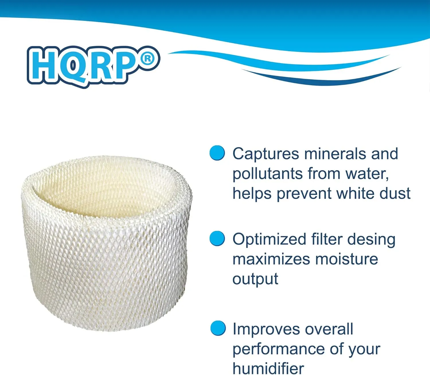 HQRP Wick Filter compatible with Walgreens 890-WGN 890WGN LEV320 HF212-UL Cool Mist Humidifiers, W889-WGN Replacement