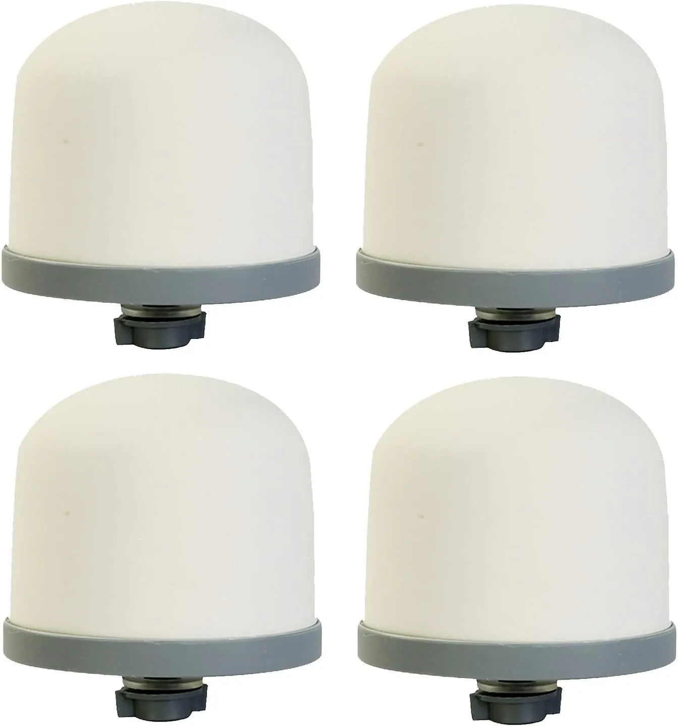 Huining Ceramic Dome Water Filter, Replacement Filter for Water Pre-Filtration Unit Filter Media Replacement 0.15 to 0.5 Micron for Household Water Bucket Filtration System Water Pitcher (4pcs)