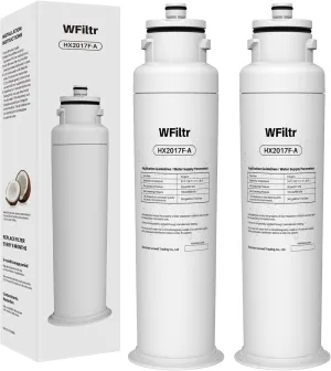 HX2017FR-A HX2017F-A Water Filter Compatible with Hisense HRF209N6CSE HRF254N6DSE HRF254N6TSE HRF266N6CSE HRF266N6CSE1 Mora MRF266N6CSE Refrigerator (2 Pack)