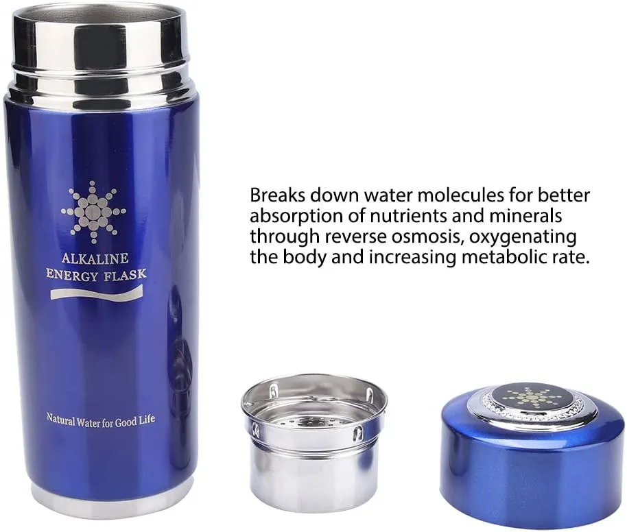 Hydrated Water Bottle, Portable Nano Balance Bottle Nano Cup Nano Energy Bottle Energy Water Bottle Hydro Bottle Smart Water Bottle for Outdoor Gym Fitness (Blue)