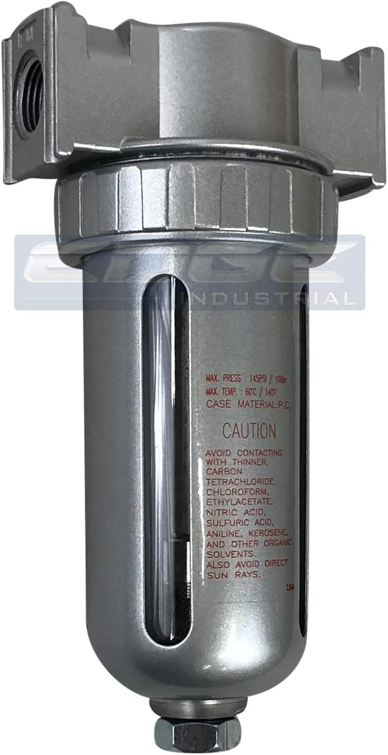 In LINE Desiccant AIR Dryer for Compressed AIR Great for Pneumatic Tools Spray Booth Plasma Cutter, with Desiccant beads (1/2" NPT)