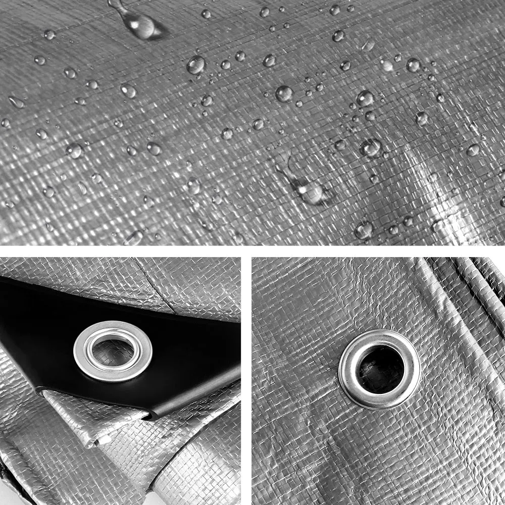 Instahut Tarp Tarpaulin 9x12m Canvas Camping Heavy Duty Sun Cover-ACT