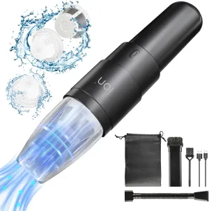Ion Handheld Vacuum Cordless, 15000PA High Power Suction Car Vacuum Cleaner, Portable Mini Rechargeable Dust Busters for Car Home Office Pet Hair Cleaning