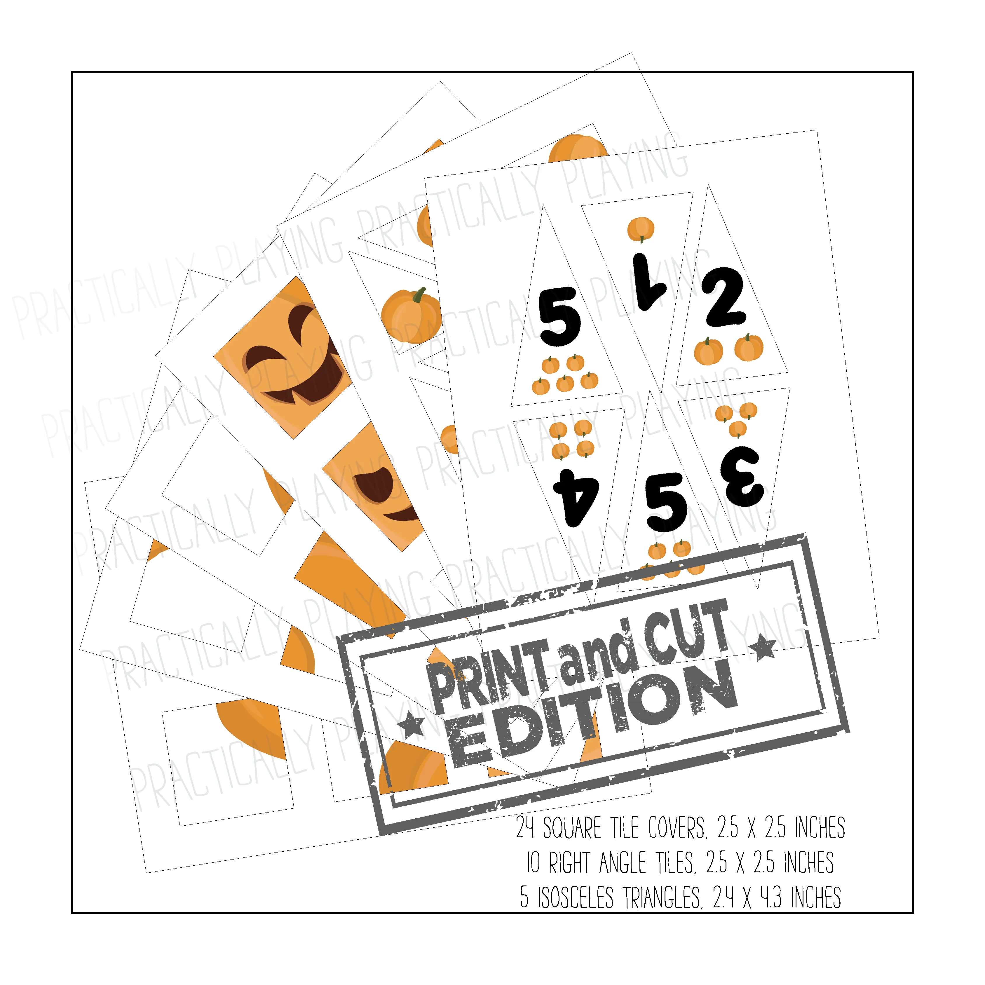 Jack-O-Lantern Constructable- Cricut Print and Cut Compatible