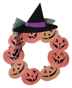 Jagmag® Glitter Pumpkin Halloween Decoration,Halloween Pumpkin Ornament, Halloween Hanging Decorations,Halloween Decoration Trick or Treat Theme, Jack o Lantern Decoration for Halloween Wreath