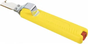 Jokari 10282 Cable Knife Standard with Hooked Blade, Yellow/Silver