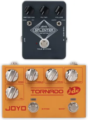 JOYO R-21 Overdrive Effect Pedal Dual Channel Guitar Pedals and JF-21 Distortion Guitar Effect Pedal