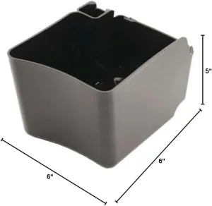 Jura E4, E6 (NAC), E8 (NAA), J8 Coffee Grounds Container 74635, Medium, Black
