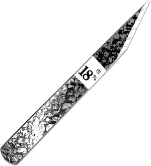 KAKURI Kiridashi Knife 18mm Right Hand for Woodworking, Marking, Scribing, Carving, Whittling, Professional Hand Forged Razor Sharp Japanese Carbon Steel Blade with Hammered Pattern, Made in JAPAN