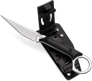 Karambit Fixed Blade Knife - Hiking, Camping & Survival Knife with Sheath (Silver)