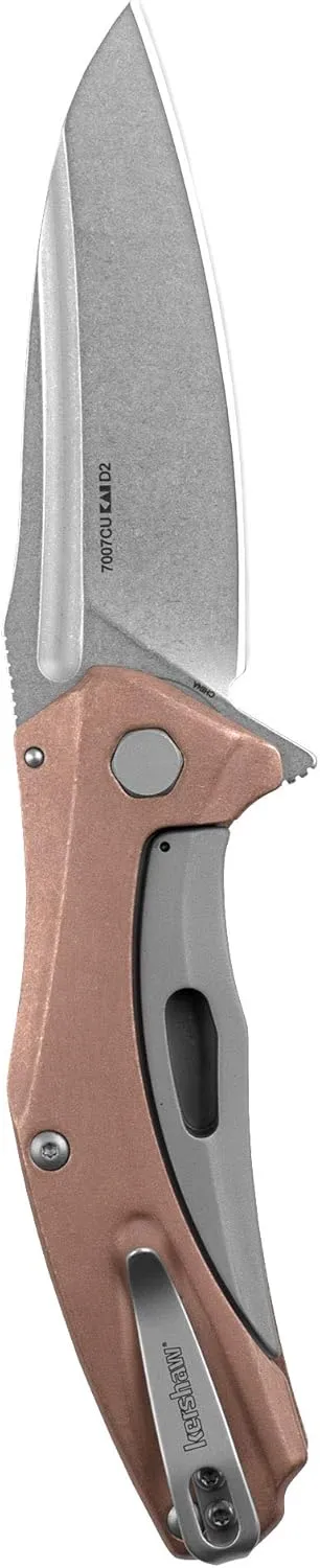 Kershaw Natrix Pocket Knife, Folding Knives with Drop Point Blade, Sub Frame Lock, KVT Ball Bearing Opening System, Multiple Styles