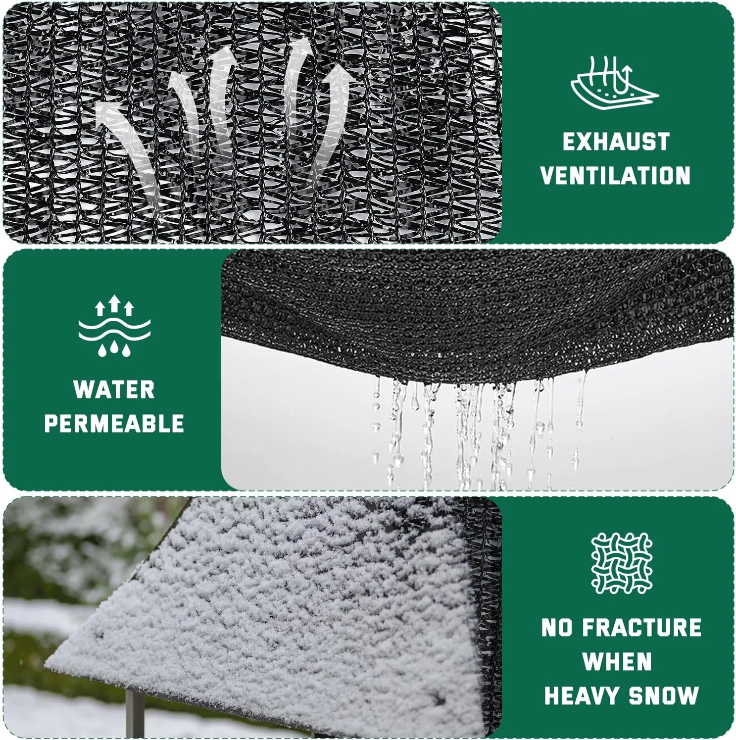 Kesfitt Garden 70% Shade Cloth, Resistant Sun Shade Net 20x30FT Mesh Tarp with HDPE Material and Reinforced Grommets Shade Trap for Greenhouse, Plant, Pergola, and Backyard Patio Sunshade
