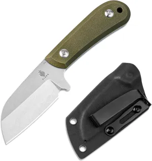 Kizer Deckhand Fixed Blade Camping Knife with Sheath, D2 Blade, G10 Handle, Compact EDC Knife for Men & Women, Outdoor & Survival Knives 1062M2
