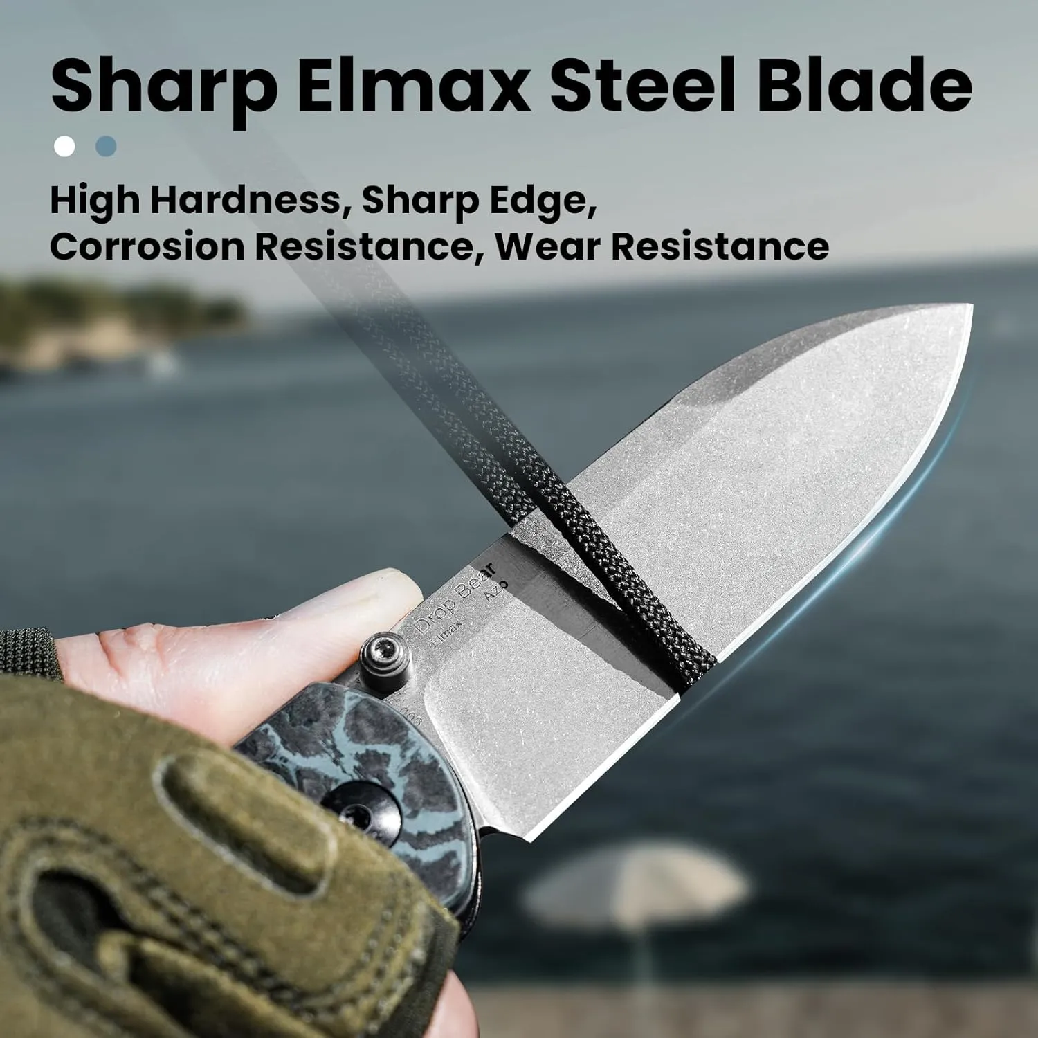 Kizer Drop Bear Pocket Knife, Folding Knife, 2.97 In Elmax Steel Blade, Fatcarbon Carbon Fibre Handle, Folding Pocket Knife, EDC knife, Ki3619A2