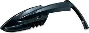 Kuryakyn 1760 Motorcycle Handlebar Accessory: Scythe Blade Rear View Side Mirrors for Harley-Davidson Motorcycles, Gloss Black, 1 Pair