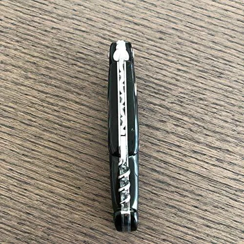 Laguiole en Aubrac Handcrafted Plated Multipurpose Knife Buffalo Horn Handle with Corkscrew, 4.75 inches