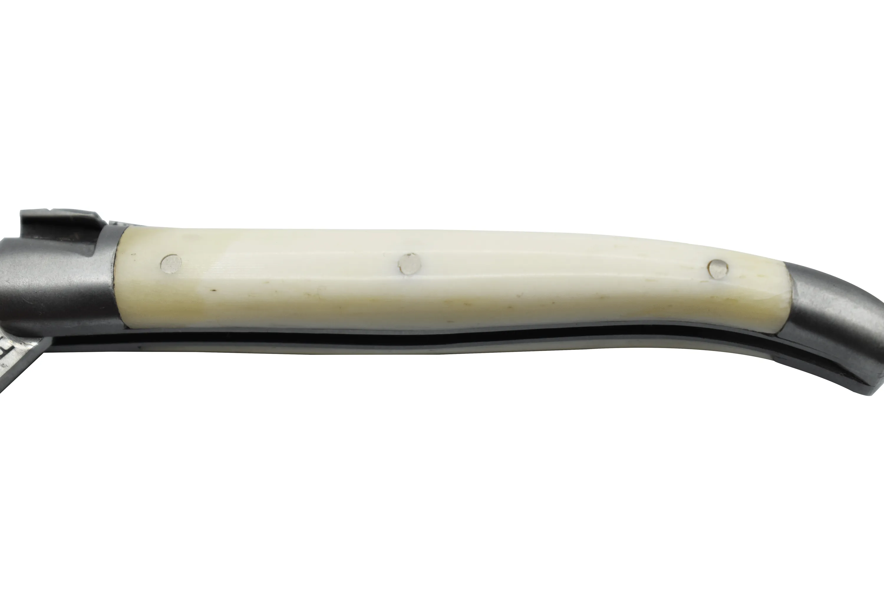 Laguiole en Aubrac Handcrafted Plated Multipurpose Knife, Zebu Bone, 3.5 inches