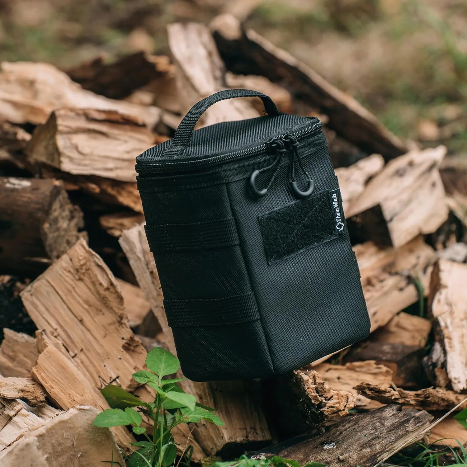 Lantern Storage Bag, Tactical Camping Storage Bag, Black