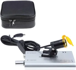 LED Headlight Head Light,5W Waist Hanging LED Headlight with Plastic Clip Filter for Magnifier (Silver)