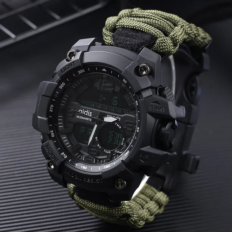 LED Military Watch with compass 30M Men Waterproof Sports Watch Men Sport Watch Shock Sport Watches Electronic Wristwatches