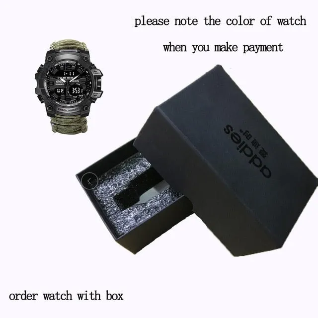 LED Military Watch with compass 30M Men Waterproof Sports Watch Men Sport Watch Shock Sport Watches Electronic Wristwatches