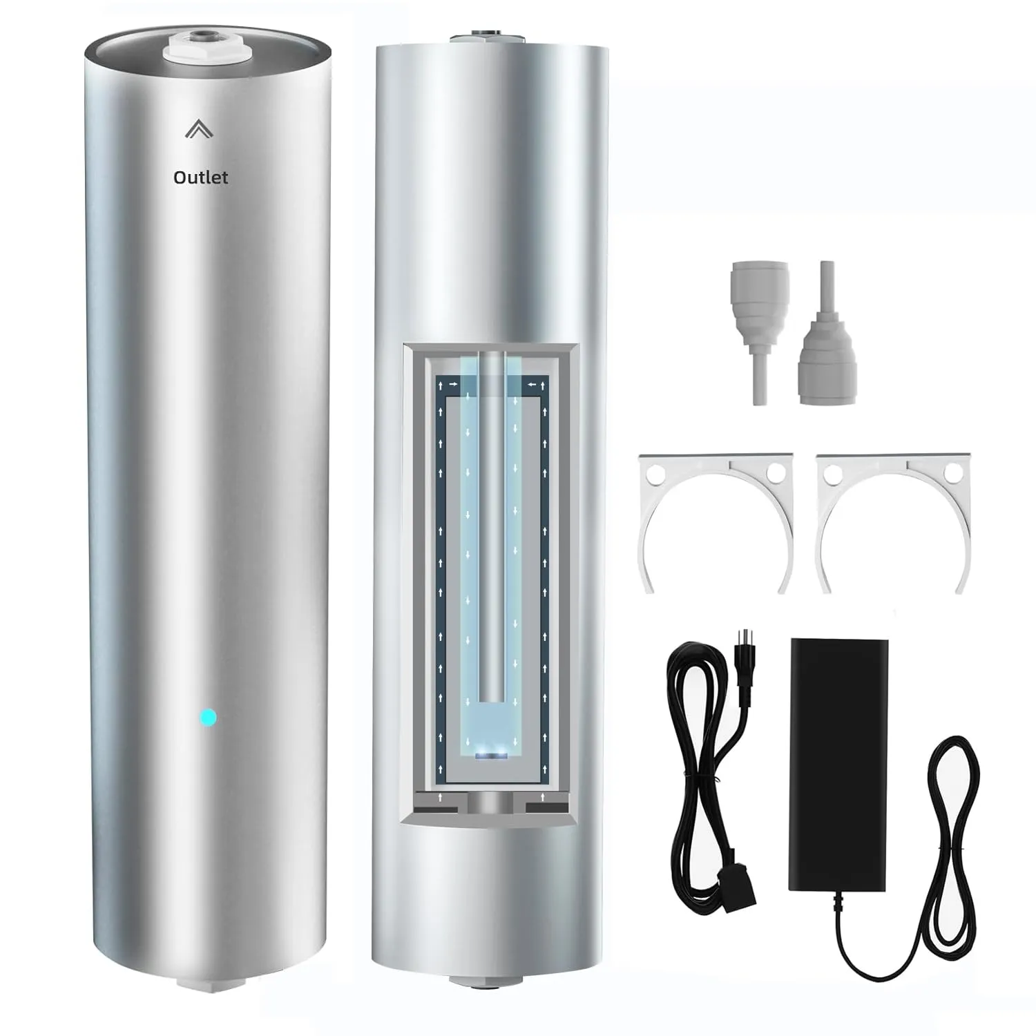 LED UV͎ Ultrąviolët Water Filter, Alloy Water Filteration for Under Sink Filter System and Reverse Osmosis System, Reduce Up to 99.9% of Baçtёria & Contaminant, Mercury-Free, 5000 Hours Life (1)