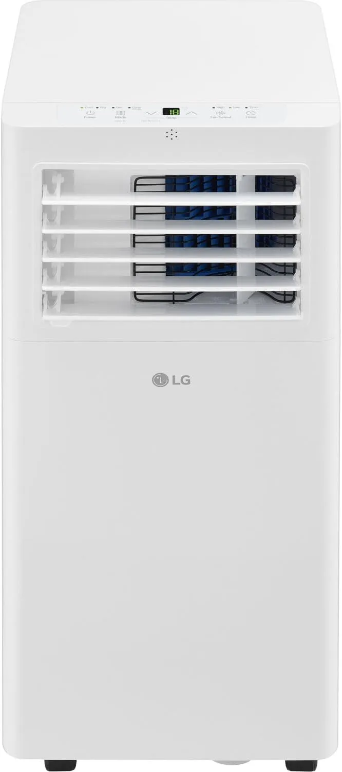 LG 6,000 BTU (DOE) / 10,000 BTU (ASHRAE) Portable Air Conditioner, Cools 250 Sq.Ft. (10' x 25' room size), Quiet Operation,LCD Remote, Window Installation Kit Included, 115V