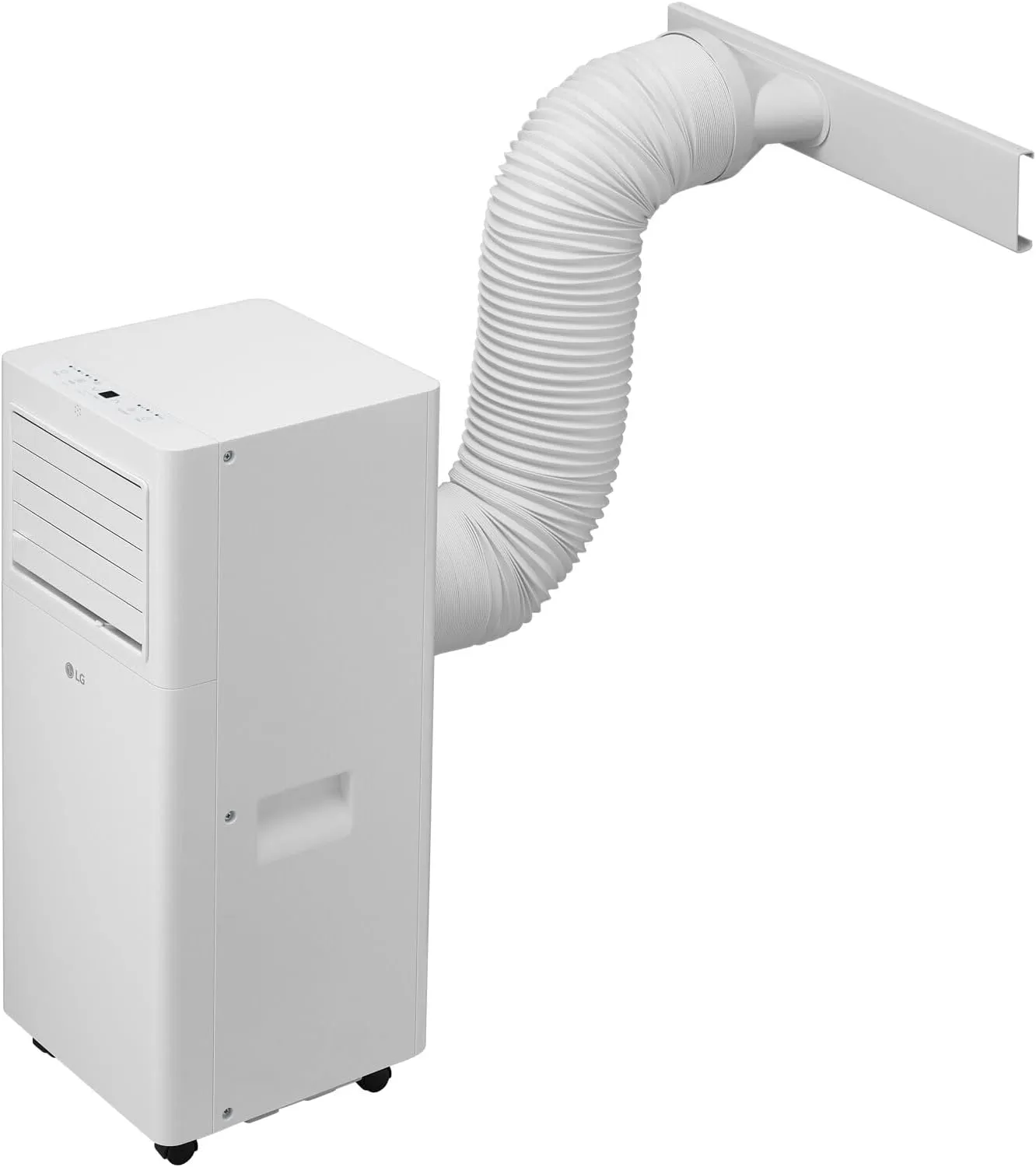 LG 6,000 BTU (DOE) / 10,000 BTU (ASHRAE) Portable Air Conditioner, Cools 250 Sq.Ft. (10' x 25' room size), Quiet Operation,LCD Remote, Window Installation Kit Included, 115V