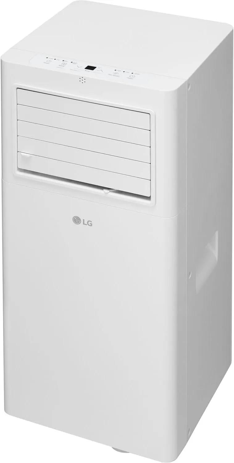 LG 6,000 BTU (DOE) / 10,000 BTU (ASHRAE) Portable Air Conditioner, Cools 250 Sq.Ft. (10' x 25' room size), Quiet Operation,LCD Remote, Window Installation Kit Included, 115V
