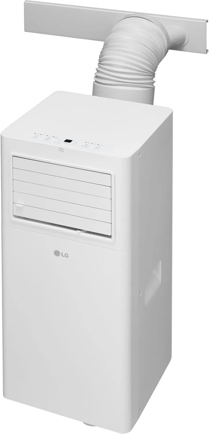LG 6,000 BTU (DOE) / 10,000 BTU (ASHRAE) Portable Air Conditioner, Cools 250 Sq.Ft. (10' x 25' room size), Quiet Operation,LCD Remote, Window Installation Kit Included, 115V