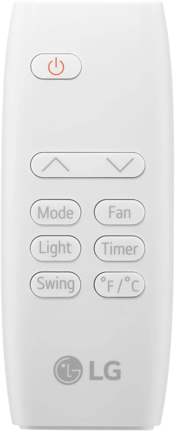 LG 6,000 BTU (DOE) / 10,000 BTU (ASHRAE) Portable Air Conditioner, Cools 250 Sq.Ft. (10' x 25' room size), Quiet Operation,LCD Remote, Window Installation Kit Included, 115V