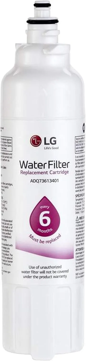 LG LT800P- 6 Month / 200 Gallon Capacity Replacement Refrigerator Water Filter (NSF42 and NSF53) ADQ73613401, ADQ73613408, or ADQ75795104 , White