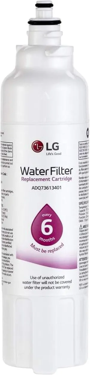 LG LT800P- 6 Month / 200 Gallon Capacity Replacement Refrigerator Water Filter (NSF42 and NSF53) ADQ73613401, ADQ73613408, or ADQ75795104 , White