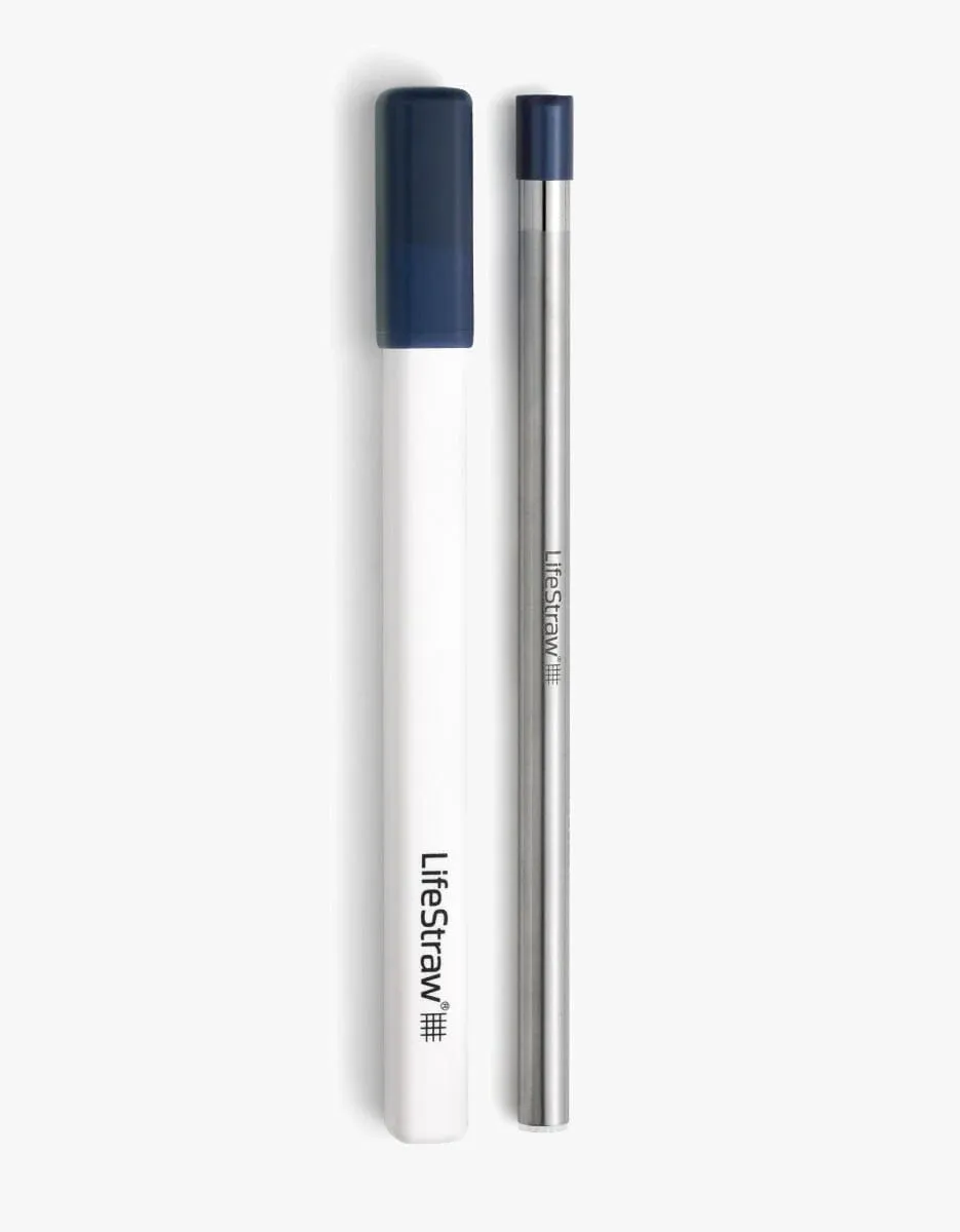 LifeStraw SIP Reusable Steel Filter Straw with carry case MIDNIGHT BLUE