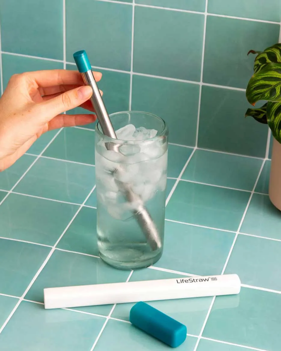 LifeStraw SIP Reusable Steel Filter Straw with carry case MIDNIGHT BLUE
