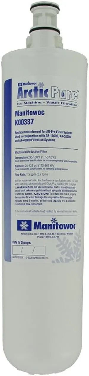 Manitowoc K-00337 Replacement Filter for AR-PRE
