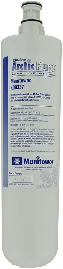 Manitowoc K-00337 Replacement Filter for AR-PRE