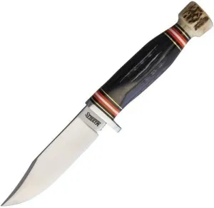 Marbles MR462 / EG-745 Skinner 4.25" Satin Hunting Fixed Blade Knife   Sheath