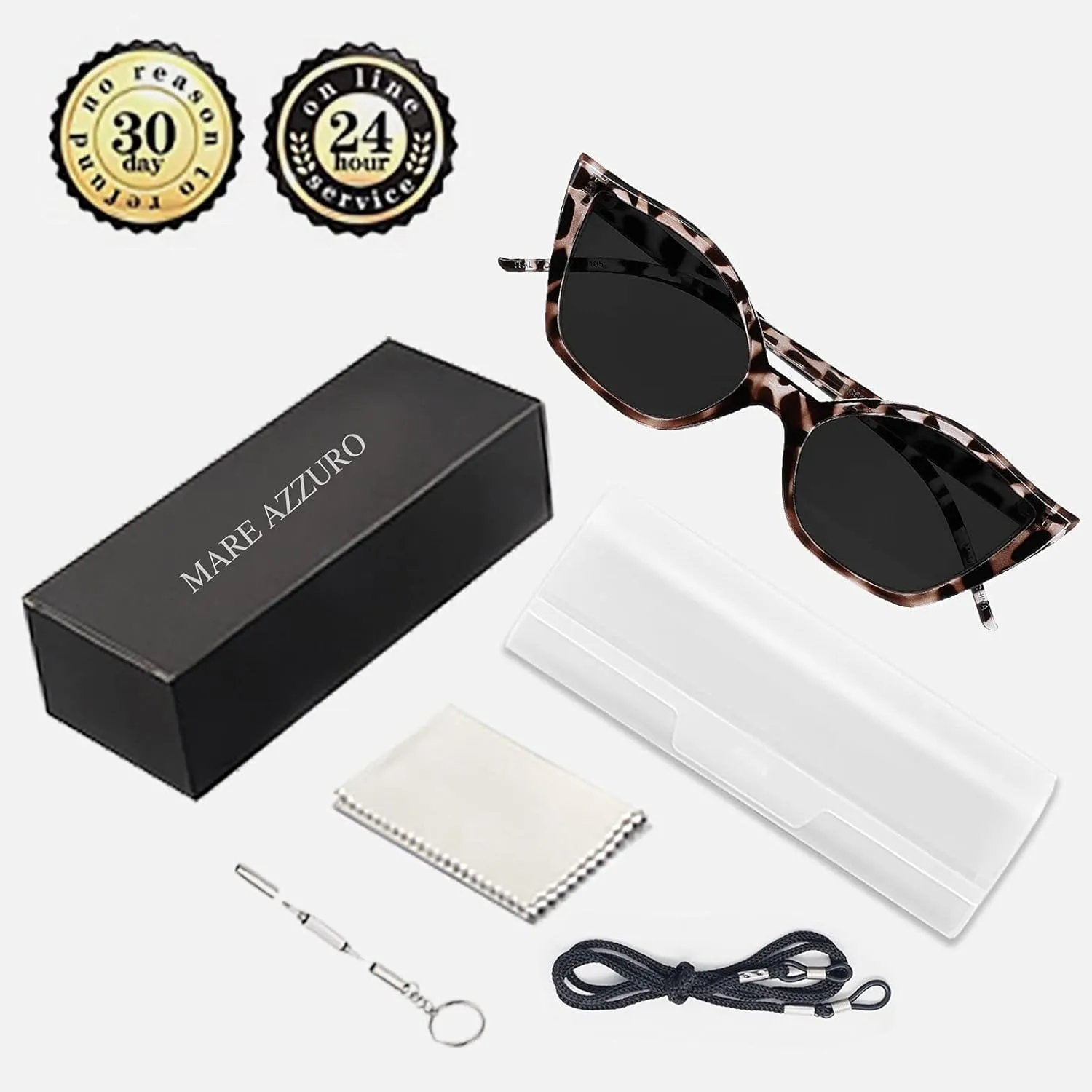 MARE AZZURO Cat Eye Cat Eye Reader Sunglasses Women UV Protection Outdoor Reading Glasses 1.0 1.25 1.5 1.75 2.0 2.25 2.5 2.75 3.0 3.5 (Leopard, 1.00)