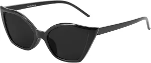 MARE AZZURO Cat Eye Sunglasses Readers Women UV Protection Reading Glasses 100 125 150 175 200 225 250 275 300 350 (Black, 1.00)